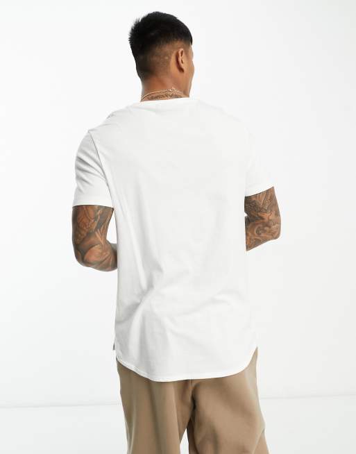 ASOS - T-shirt long fendu sur les côtés