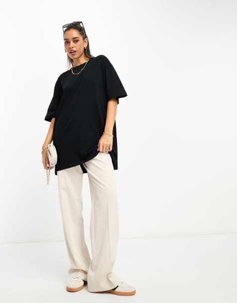 ASOS DESIGN - T-shirt long - Noir - view 1