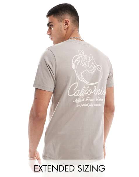 ASOS DESIGN – T-shirt med California-tryck baktill - view 1
