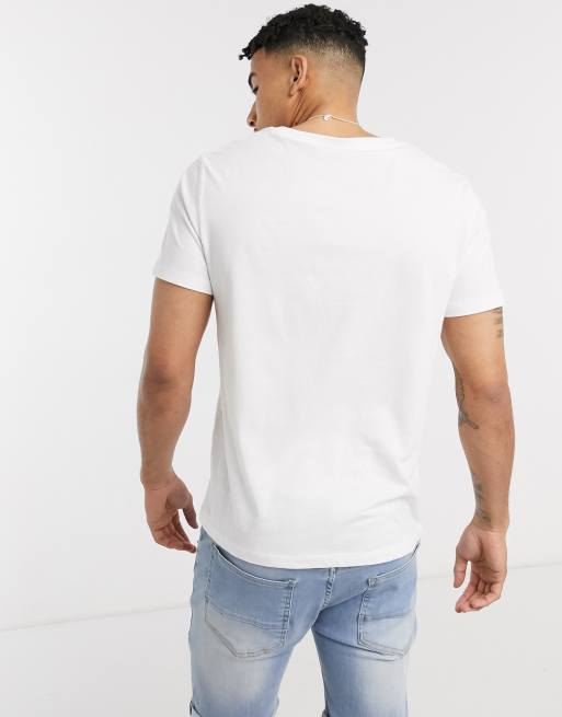 ASOS DESIGN - T-shirt med dyb rund hals, 2 af 4