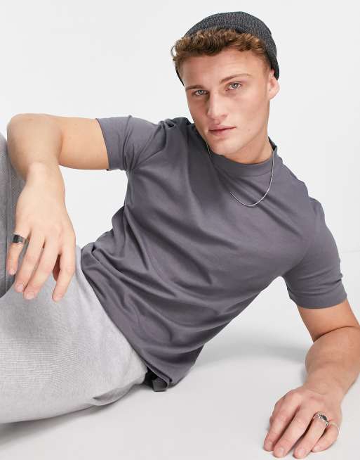 ASOS DESIGN - T-shirt met ronde hals in gewassen zwart, 3 van 4