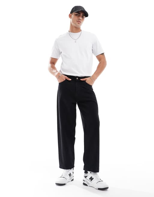 ASOS DESIGN - T-shirt met ronde hals van 240g/m² zware stof in grijs