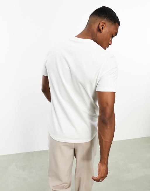 ASOS DESIGN - T-shirt met ronde hals van zware stof in wit, 2 van 4