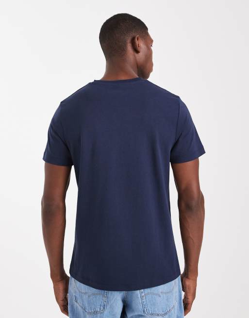 ASOS DESIGN - T-shirt met sport print in marineblauw , 3 van 5