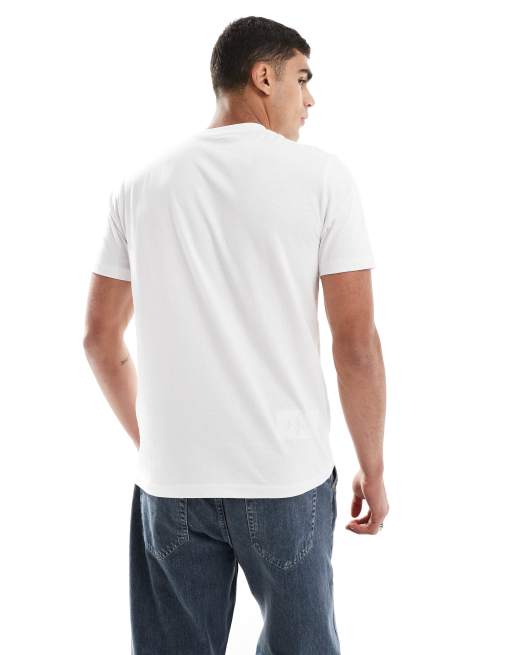 ASOS DESIGN - T-shirt met standaard pasvorm en print op de voorkant in wit, 2 van 4