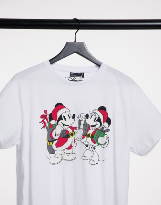 Asos Design T Shirt Mickey Et Minnie Mouse Noel Asos
