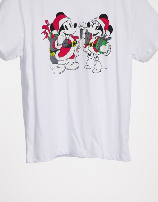Asos Design T Shirt Mickey Et Minnie Mouse Noel Asos