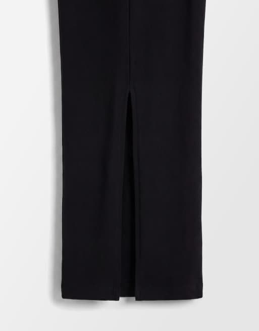 ASOS DESIGN – T-Shirt-Midikleid in Schwarz mit Fledermausärmeln, 8 von 8