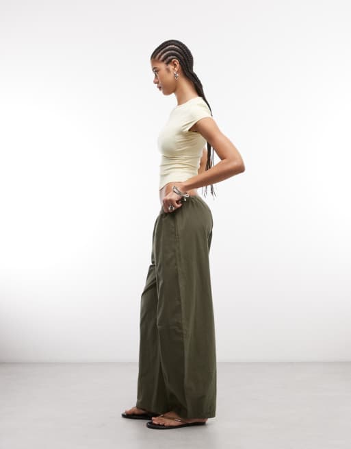 ASOS DESIGN - T-shirt mini sinuosa in poliammide color latticello, 3 di 4