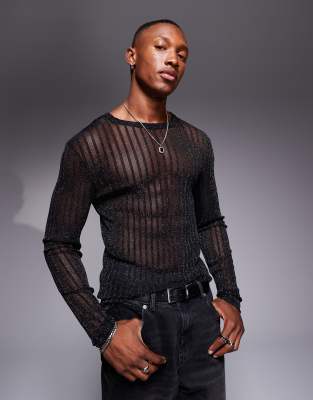 Cotton Ponte X Nylon Tulle T-Shirt main image 1