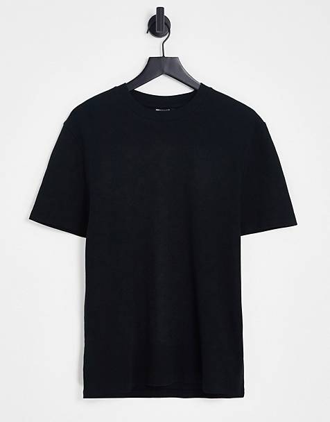 Confezione da 2 T-shirt da casa nere e grigie con logo e scollo a V Asos Uomo Abbigliamento Abbigliamento per la notte Loungewear Loungewear 