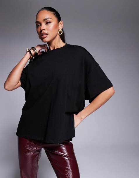 ASOS DESIGN - T-shirt noué dans le dos - Noir - view 1