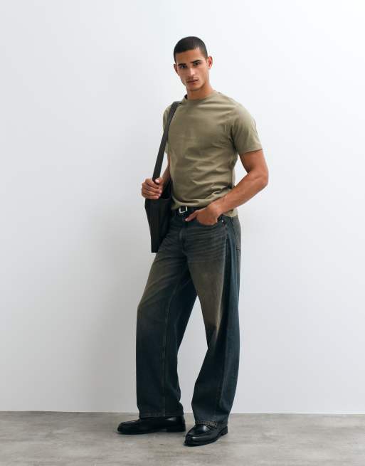 ASOS DESIGN – T-shirt o regularnym kroju w kolorze khaki, 4 z 5