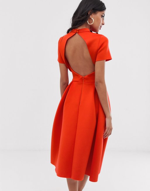 Asos open 2024 back dress