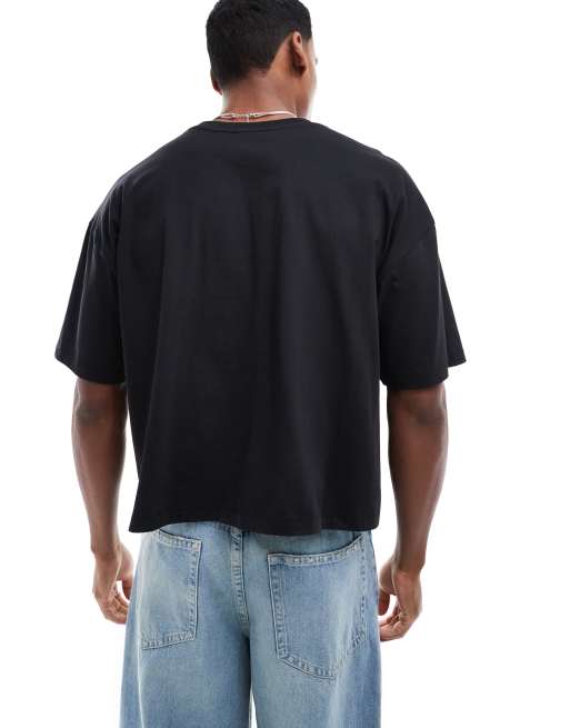 ASOS DESIGN - T-shirt oversize à coutures brutes - Noir , 4 de 4
