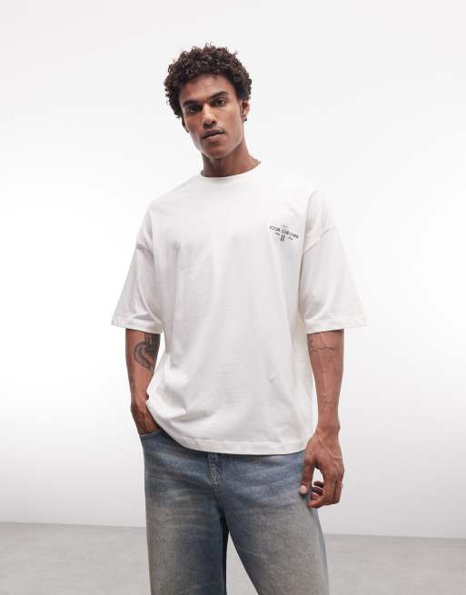ASOS DESIGN - T-shirt oversize à imprimé agrume - Crème, 5 de 5