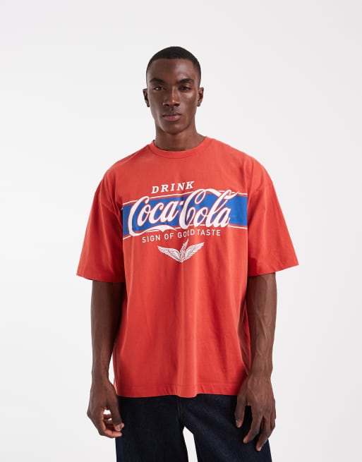 ASOS Design - T-shirt oversize à imprimé Coca Cola - Rouge, 4 de 5