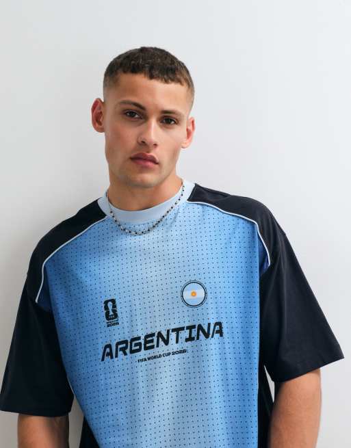 ASOS DESIGN - T-shirt oversize à imprimé Coupe du Monde - Argentine - Noir, 2 de 5