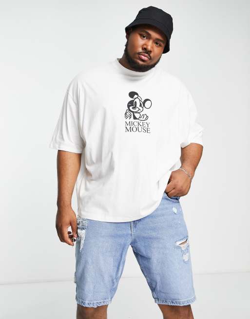 ASOS DESIGN - T-shirt oversize à imprimé Disney Mickey Mouse - Écru, 4 de 4