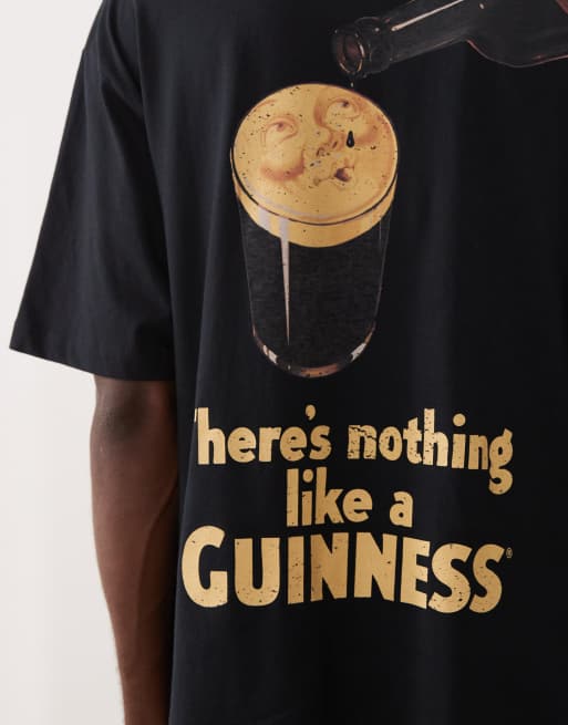 ASOS DESIGN - T-shirt oversize à imprimé Guinness - Noir, 5 de 5