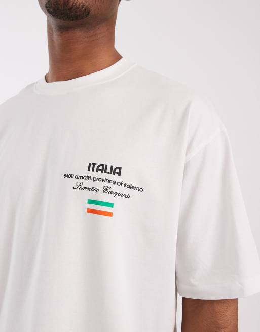 ASOS DESIGN - T-shirt oversize à imprimé limoncello - Blanc, 5 de 5