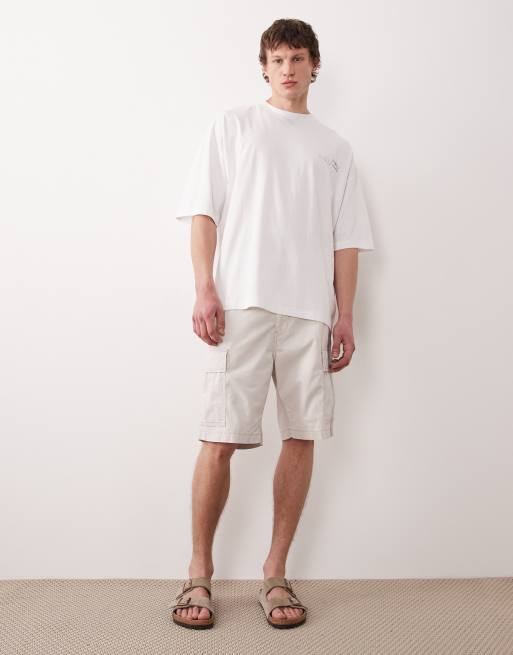ASOS DESIGN - T-shirt oversize à imprimé plage - Blanc, 2 de 5