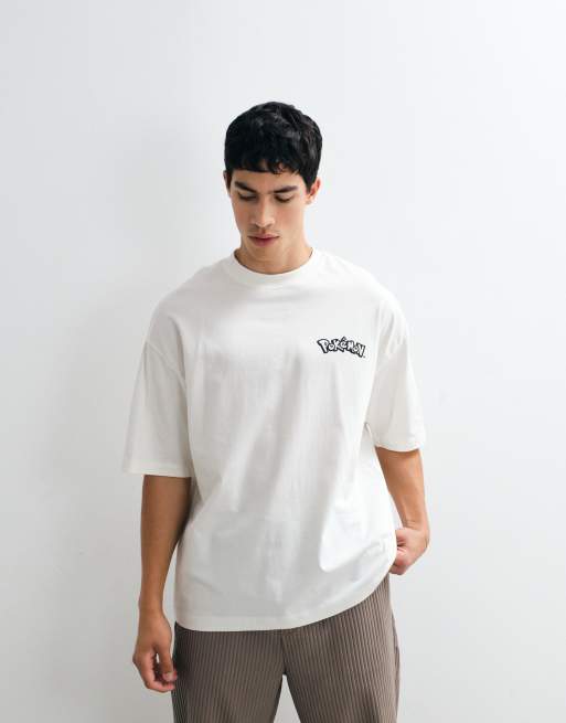 ASOS DESIGN - T-shirt oversize à imprimé Pokémon - Lait de coco, 2 de 5