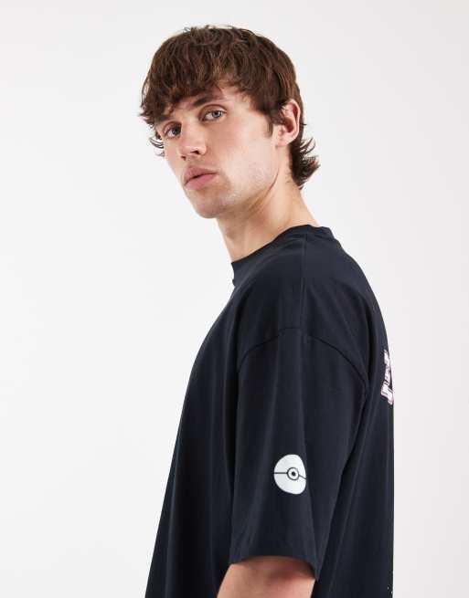 ASOS DESIGN - T-shirt oversize à imprimé Pokémon Mewtwo - Noir, 4 de 5