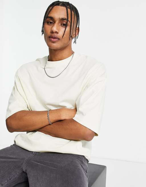 ASOS DESIGN - T-shirt oversize à imprimé Pop Smoke - Crème, 3 de 4