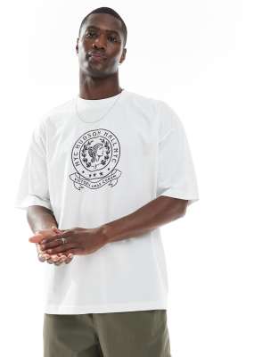 ASOS DESIGN - T-shirt oversize à imprimé Renaissance - Blanc
