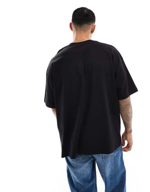 ASOS DESIGN - T-shirt oversize à imprimé Renaissance - Noir, 2 de 4