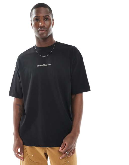 ASOS DESIGN - T-shirt oversize à motif céleste - Noir, 2 de 4