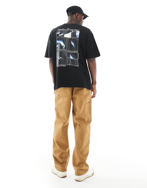 ASOS DESIGN - T-shirt oversize à motif céleste - Noir, 3 de 4
