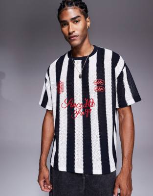 T-shirt oversize a righe