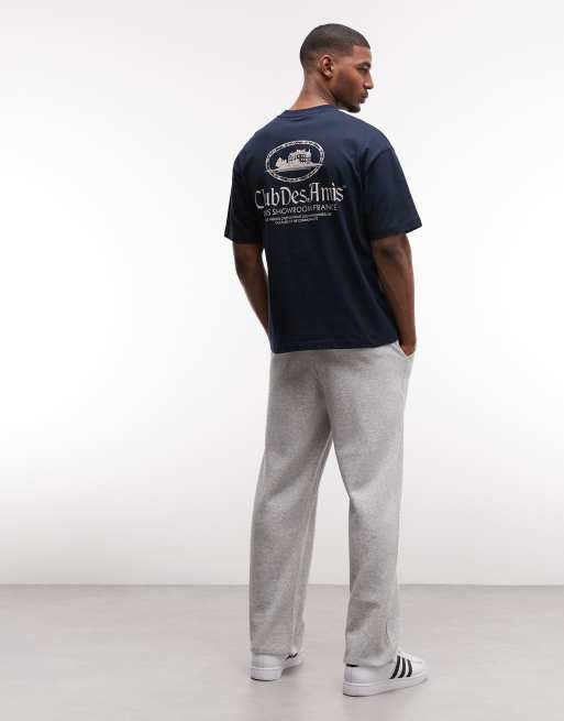 ASOS DESIGN - T-shirt oversize avec broderie et motif château - Bleu marine, 2 de 5