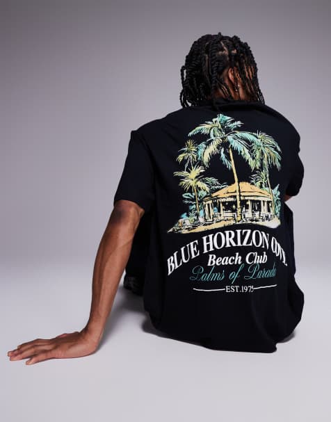 ASOS DESIGN - T-shirt oversize avec imprimé dans le dos - Noir - view 1