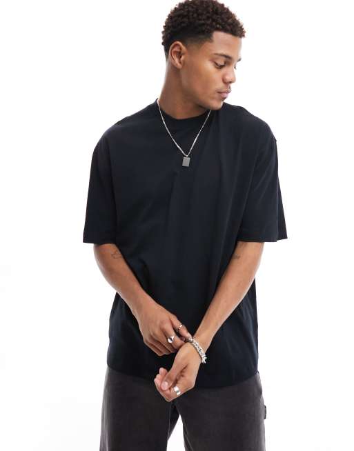 ASOS DESIGN - T-shirt oversize avec imprimé façon dessin animé au dos - Noir, 3 de 4