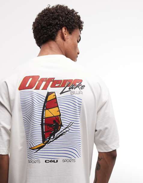 ASOS DESIGN - T-shirt oversize avec imprimé graphique - Crème - view 1