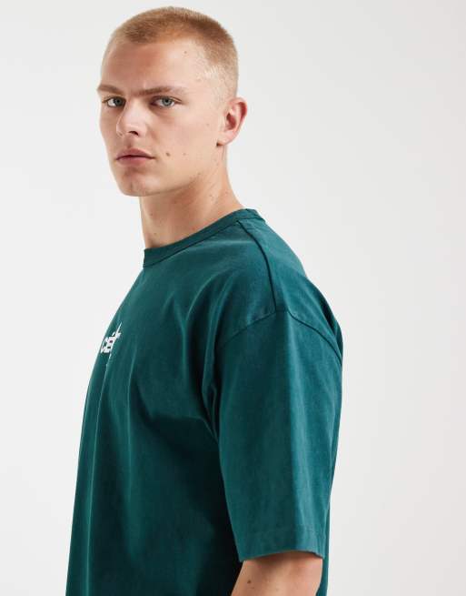 ASOS DESIGN - T-shirt oversize avec imprimé graphique - Vert délavé, 5 de 5
