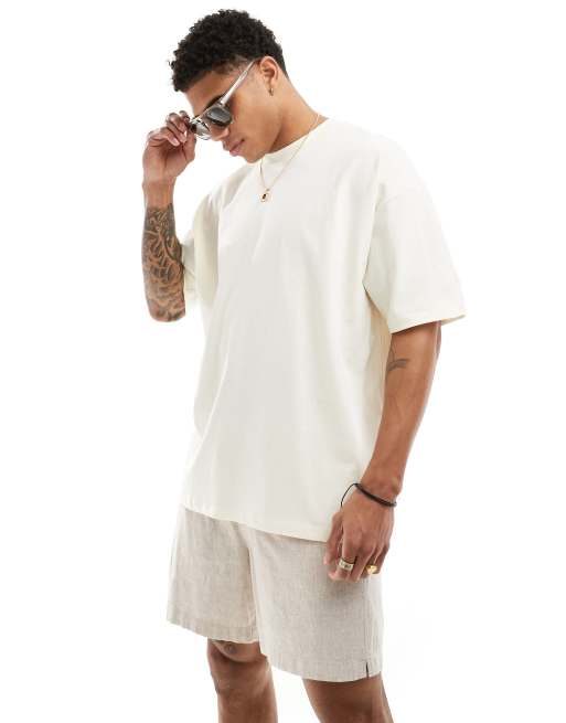 ASOS DESIGN - T-shirt oversize avec imprimé Mexico Club au dos - Blanc cassé, 2 de 4