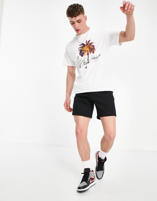 ASOS DESIGN - T-shirt oversize avec imprimé photo devant - Blanc