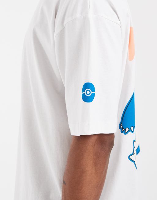 ASOS DESIGN - T-shirt oversize avec imprimé Pokémon Ronflex - Blanc, 5 de 5