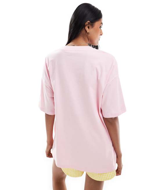 ASOS DESIGN - T-shirt oversize avec imprimé santiags - Rose pastel, 3 de 4
