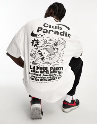 ASOS DESIGN oversized t-shirt in white with skate back print - ASOS Price Checker