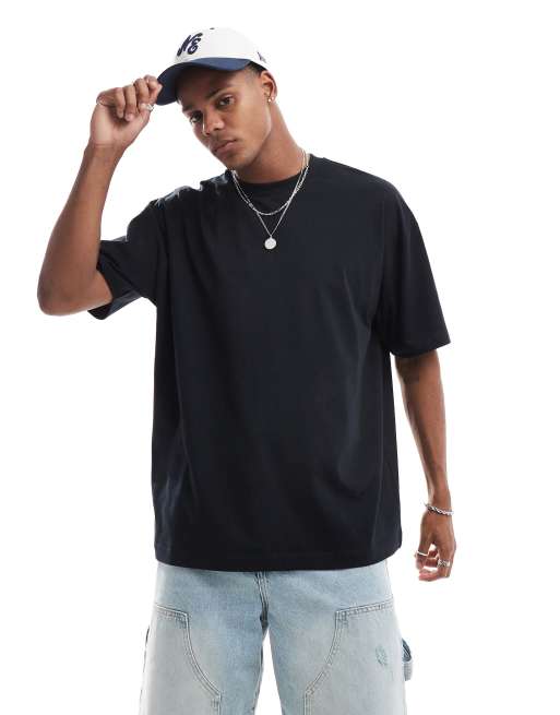 ASOS DESIGN - T-shirt oversize avec imprimé style streetwear au dos - Noir, 2 de 4