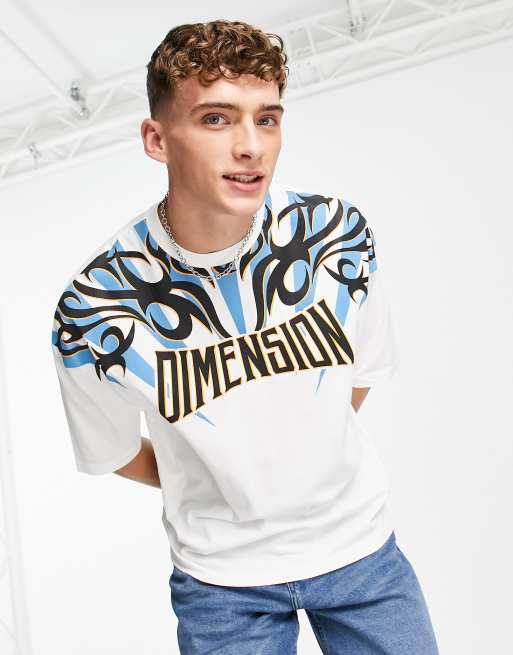 Asos Design T Shirt Oversize Avec Imprimé Style Urbain Sur Le Devant