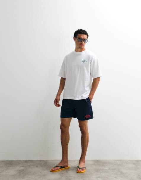 ASOS DESIGN - T-shirt oversize avec imprimé tennis au dos - Blanc - view 1
