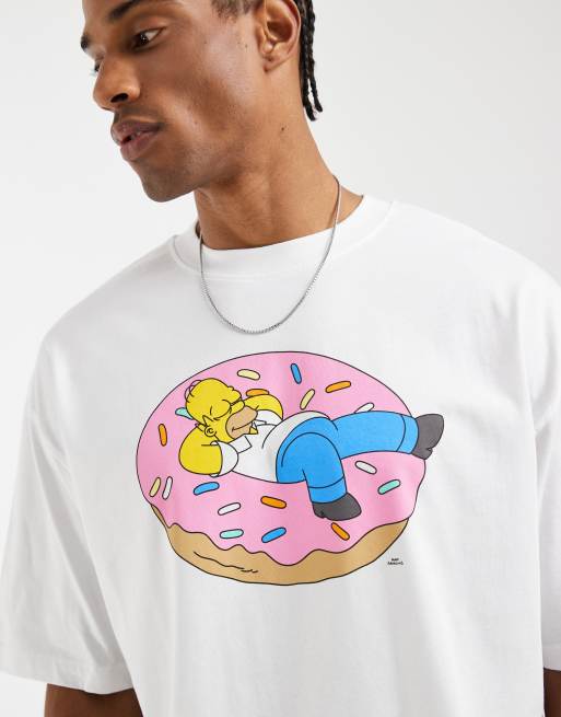 ASOS DESIGN - T-shirt oversize avec imprimé « The Simpsons » - Blanc, 3 de 5