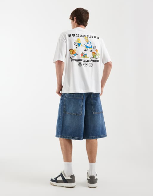 ASOS DESIGN - T-shirt oversize avec imprimé « The Simpsons » - Blanc, 2 de 5