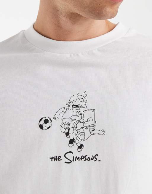 ASOS DESIGN - T-shirt oversize avec imprimé « The Simpsons » - Blanc, 4 de 5